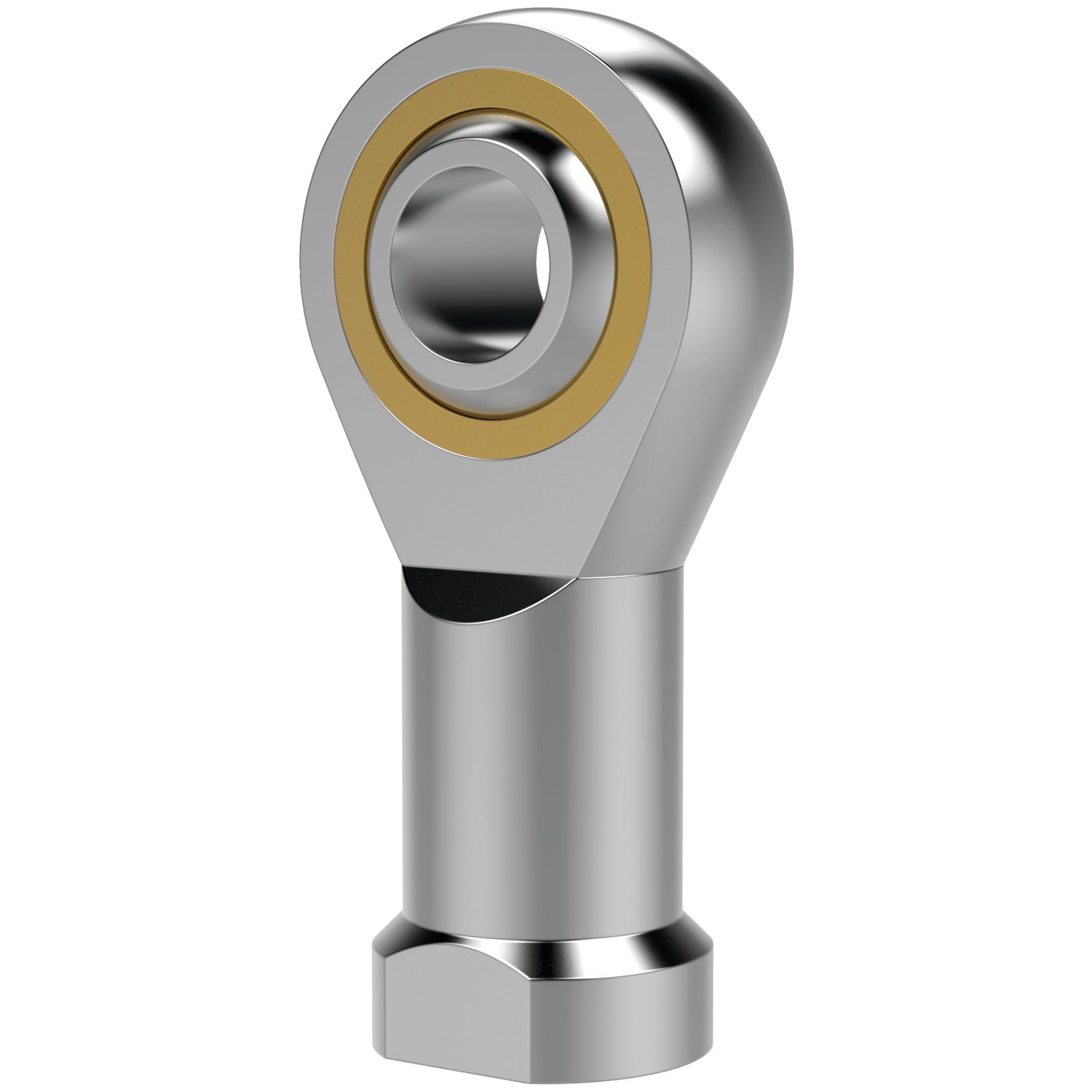 silver coloured spherical plain bearing rod end